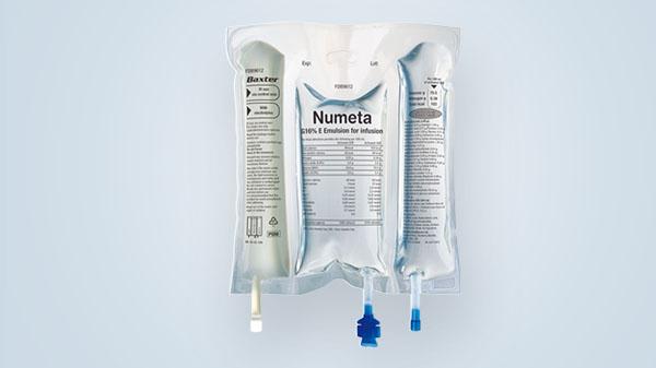 NUMETA G13E - triple-chamber ready-to-use parenteral intravenous nutrition NUMETA G13E - triple-chamber ready-to-use parenteral intravenous nutrition